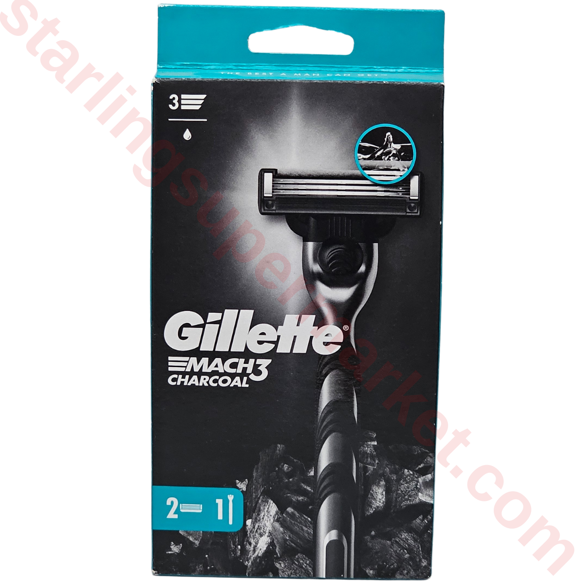 GILLETTE MACH3 TIRAS BICAGI CHARCOAL RAZOR 2 LI