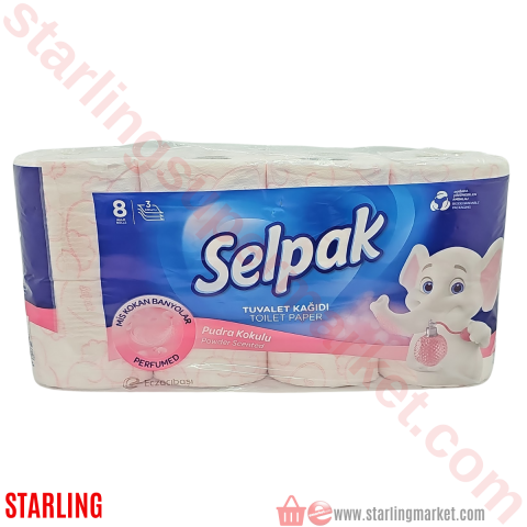 SELPAK TUVALET KAGIDI SPA PUDRA 8 LI