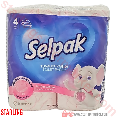 SELPAK TUVALET KAGIDI SPA PUDRALI 4 LU
