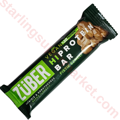 ZUBER PROTEIN BAR HI VEGAN FISTIK EZMELI 45 G