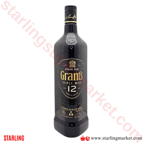 GRANTS WHISKY TRIPLE WOOD 12YO 100 CL