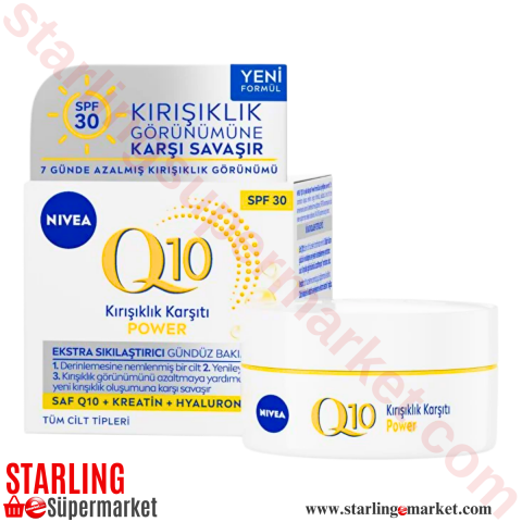 NIVEA Q10 PLUS YUZ NEMLENDIRME SPF 30 50 ML