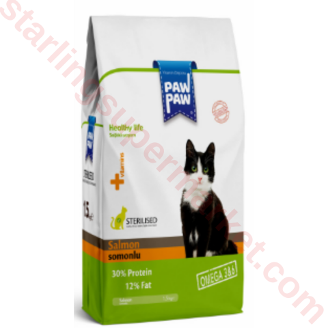 PAW PAW KEDI MAMASI KURU SOMONLU STERILIZE 1.5 KG