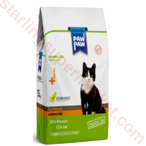 PAW PAW KEDI MAMASI KURU SOMONLU STERILIZE 1.5 KG