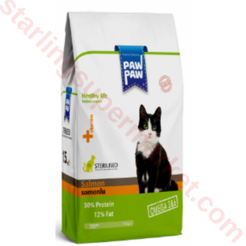 PAW PAW KEDI MAMASI KURU SOMONLU STERILIZE 1.5 KG