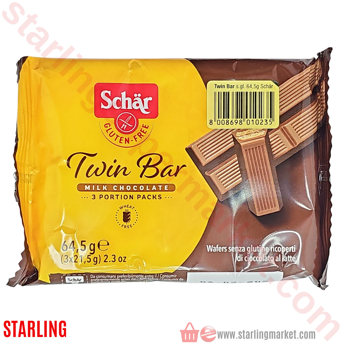SCHAR CIKOLATA TWIN BAR 64.50 G