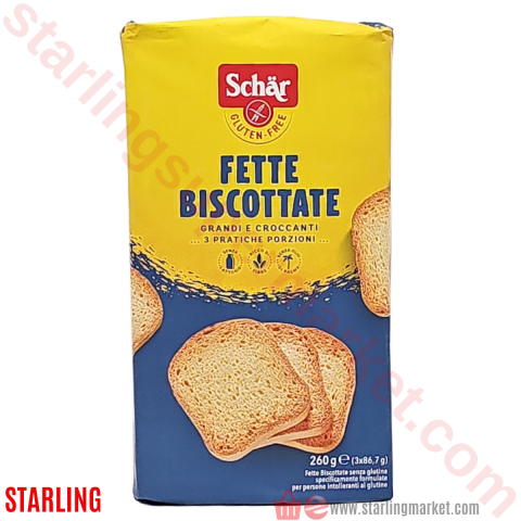 SCHAR GLUTENSIZ EKMEK FETTE BISCOTTATE 260 G