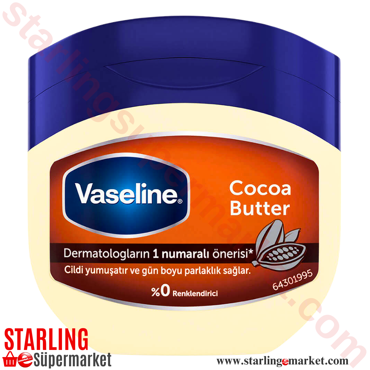 VASELINE VUCUT KREM COCOA BUTTER KAVANOZ 100 G