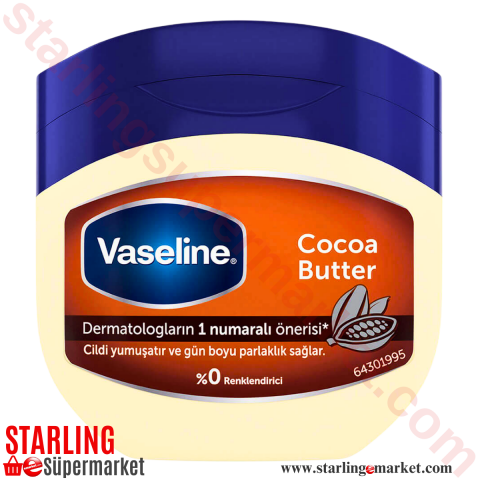 VASELINE VUCUT KREM COCOA BUTTER KAVANOZ 100 G