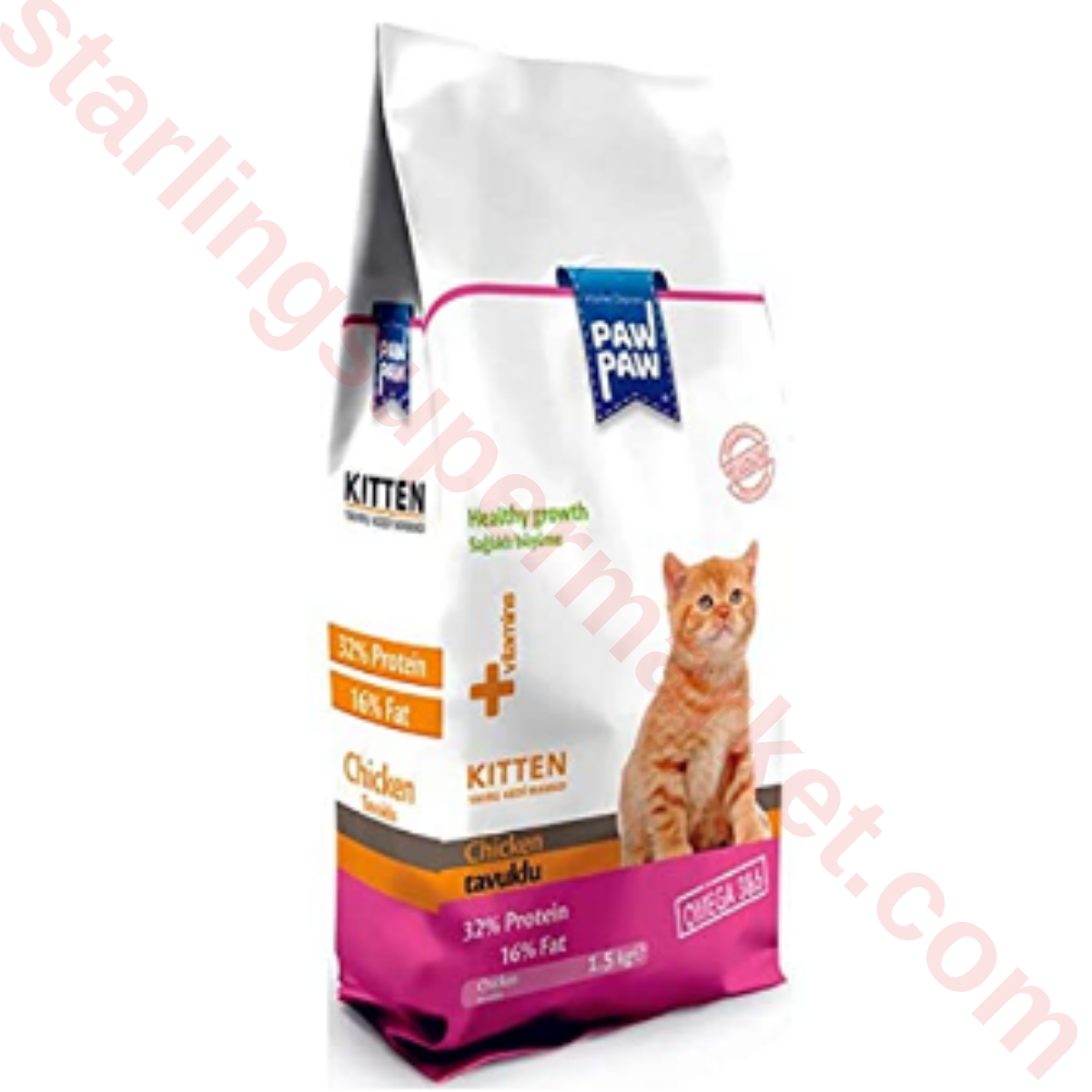 PAW PAW KEDI MAMASI KURU TAVUKLU YAVRU 1.5 KG