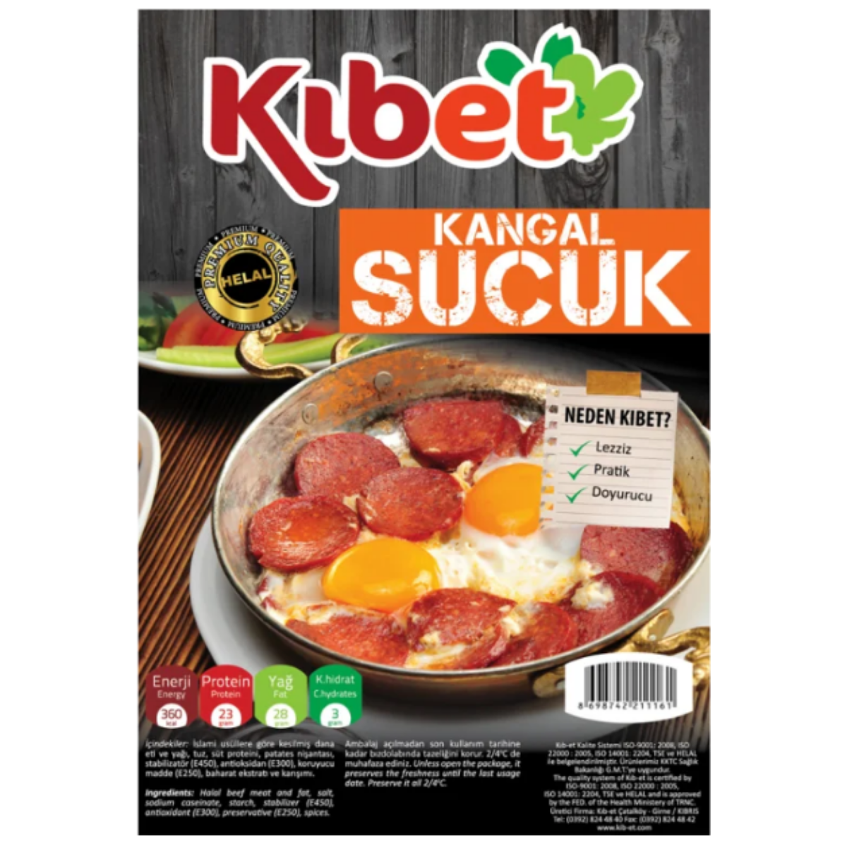 KIBET KANGAL SUCUK ET 250 G