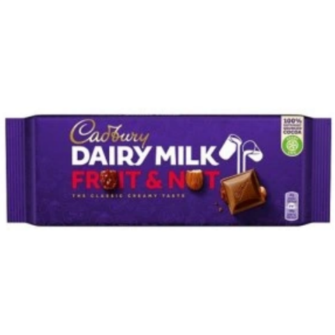 CADBURY CIKOLATA DAIRY MILK FRUIT&NUT 180 G