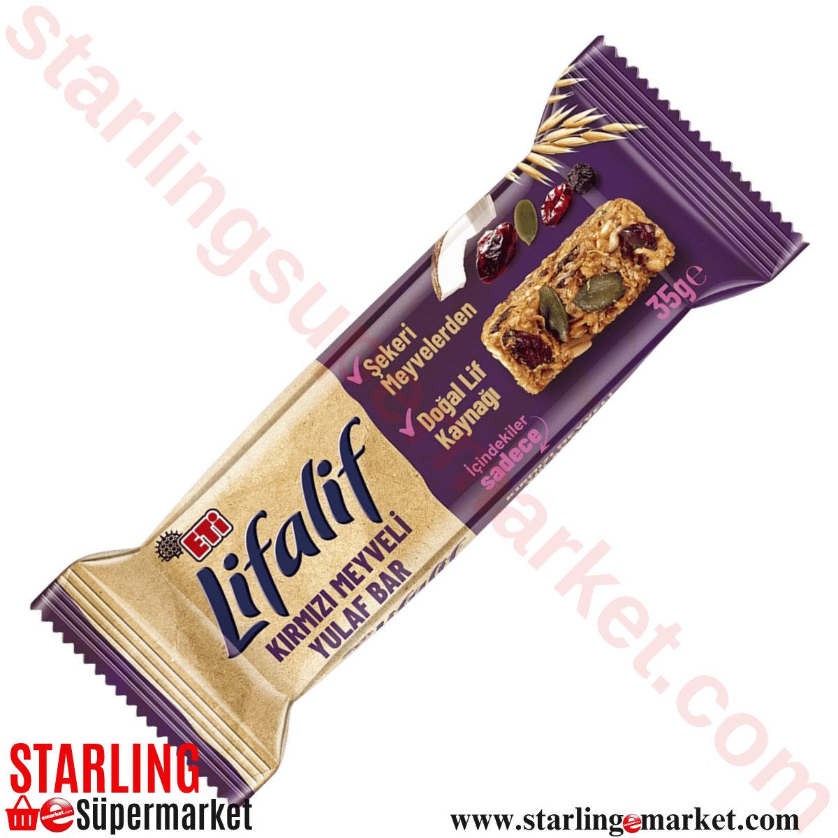 ETI LIFALIF BAR YULAFLI KIRMIZI MEYVELI 35 G