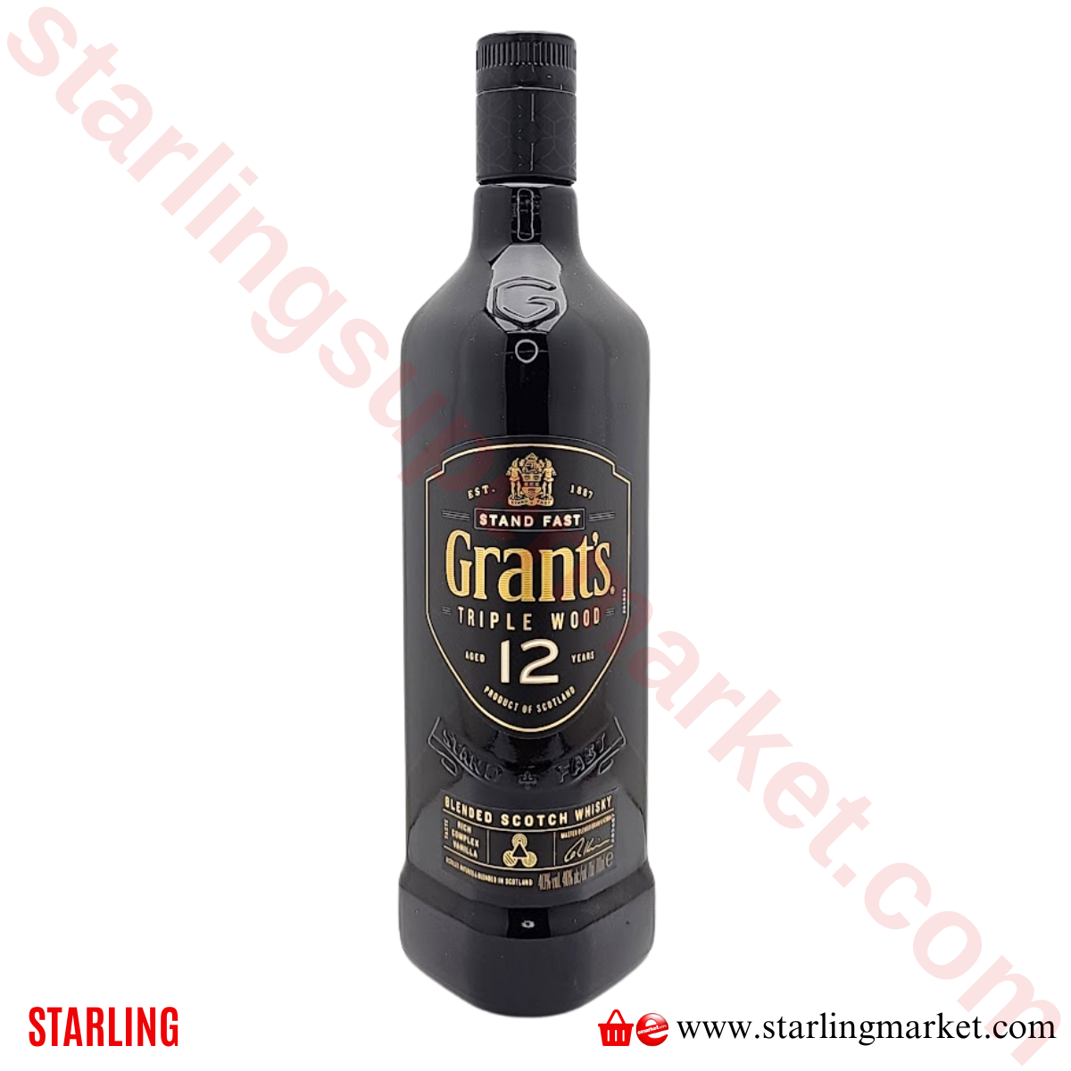 GRANTS WHISKY TRIPLE WOOD 12YO 70 CL