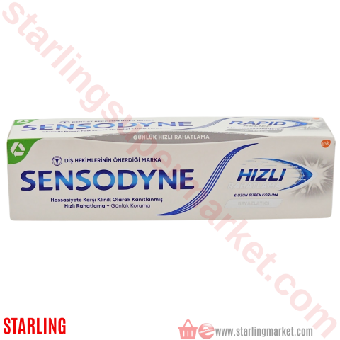 SENSODYNE DIS MACUNU HIZLI RAHATLAMA BEYAZ 75 ML