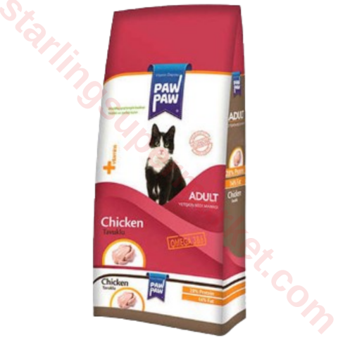 PAW PAW KEDI MAMASI KURU ADULT TAVUK 7 KG