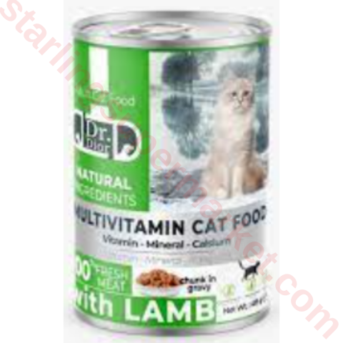 DR DIOR KEDI MAMASI ISLAK ADULT LAMB&VEGE 400 G