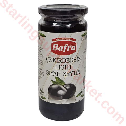 BAFRA ZEYTIN SIYAH CEKIRDEKSIZ 250 G