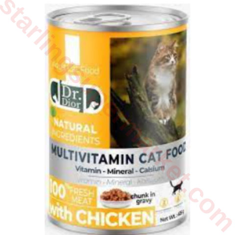DR DIOR KEDI MAMASI ISLAK ADULT CHICKEN 400 G