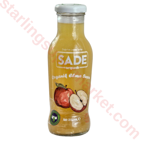 SADE ORGANIK ELMA SUYU 250 ML