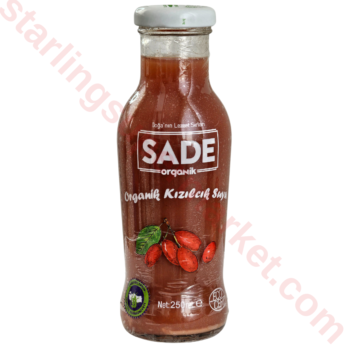 SADE ORGANIK KIZILCIK SUYU 250 ML