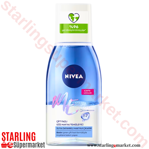 NIVEA GOZ MAKYAJ TEMIZLEME LOSYONU CIFT ETK 125 ML