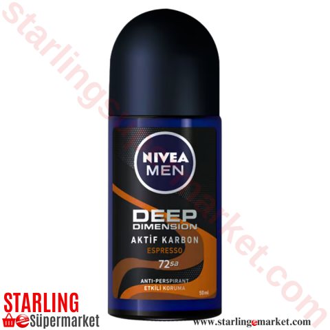 NIVEA ROLL ON ERKEK DEEP ESPRESSO 50 ML