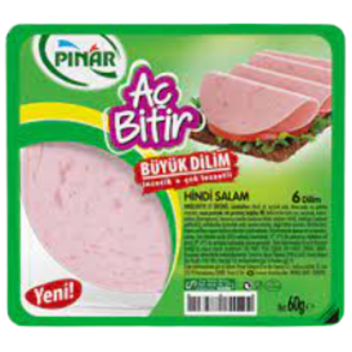 PINAR AC BITIR SALAM HINDI BUYUK DILIM 60 G