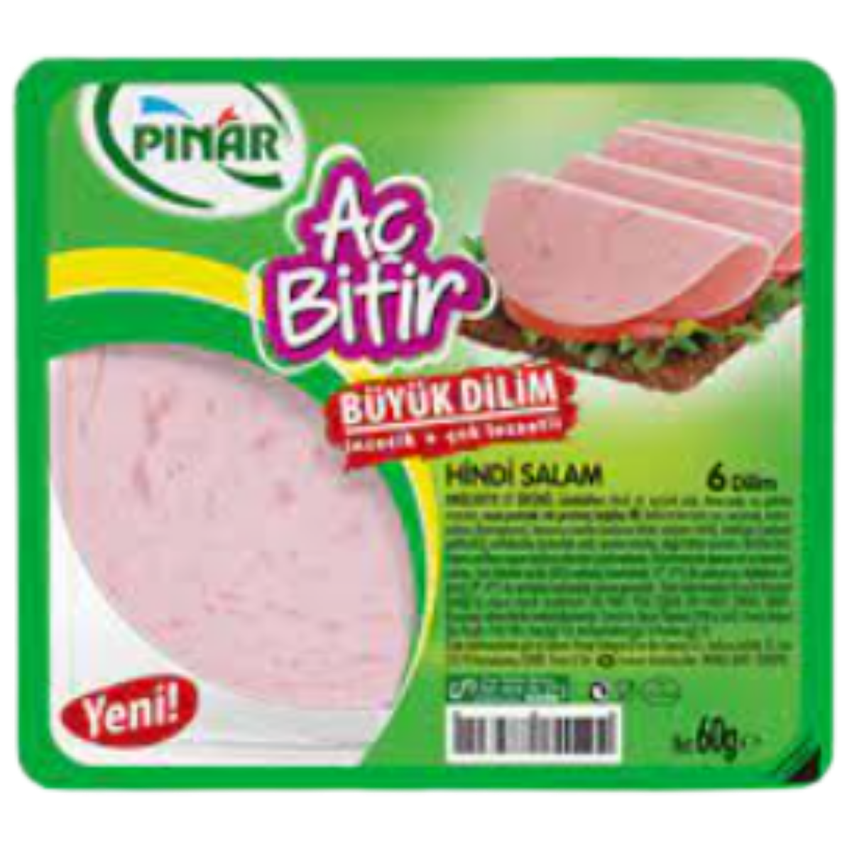 PINAR AC BITIR SALAM HINDI BUYUK DILIM 60 G