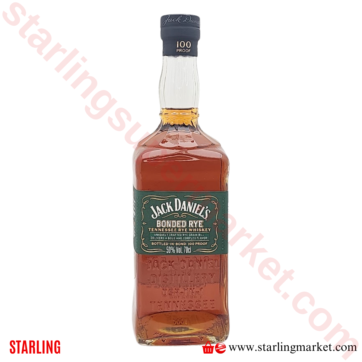 JACK DANIELS WHISKEY BONDED RYE 70 CL
