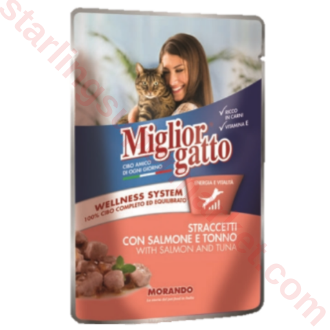 MIGLIORGATTO KEDI MAMASI YAS SALMON TUNA 100 G