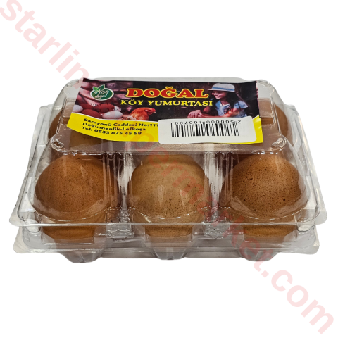 KAR DOGAL KOY YUMURTASI 6 LI