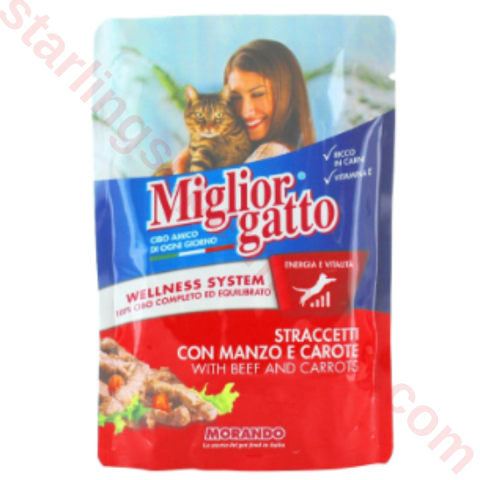 MIGLIORGATTO KEDI MAMASI YAS ET+HAVUC 100 G
