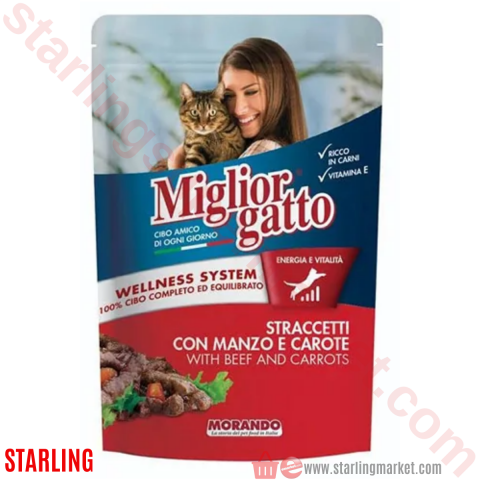 MIGLIORGATTO KEDI MAMASI YAS ET+HAVUC 100 G