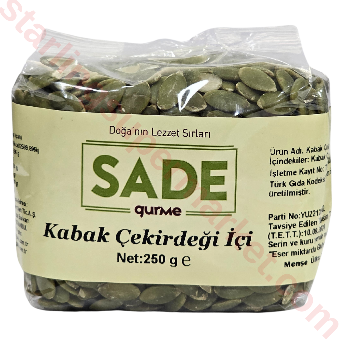 SADE ORGANIK KABAK CEKIRDEGI ICI 250 G