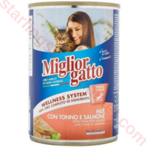 MIGLIORCANE KEDI MAMASI ISLAK PATE TON-SOMON 400 G