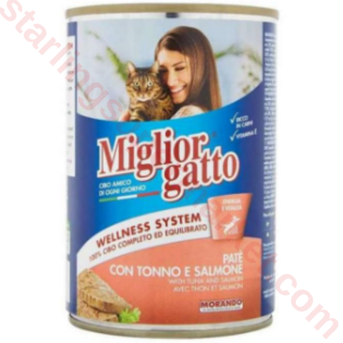 MIGLIORCANE KEDI MAMASI ISLAK PATE TON-SOMON 400 G