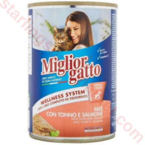 MIGLIORCANE KEDI MAMASI ISLAK PATE TON-SOMON 400 G
