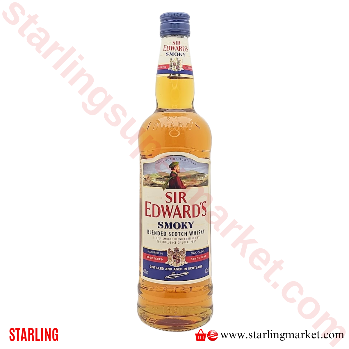 SIR EDWARDS SCOTCH WHISKY SMOKY %40 70 CL