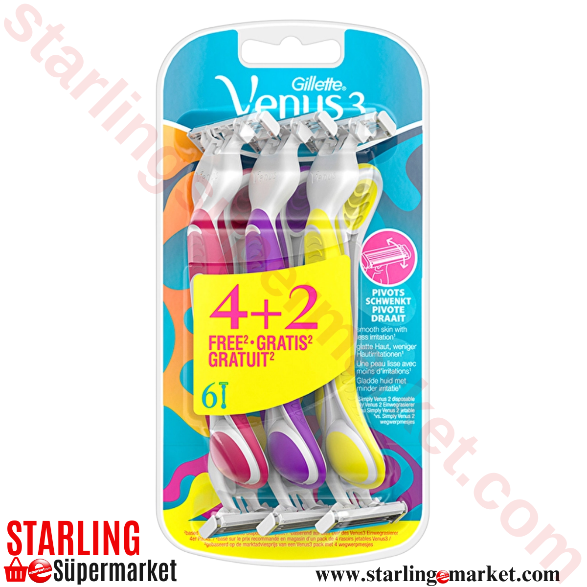 GILLETTE VENUS 3 4+2 POSET