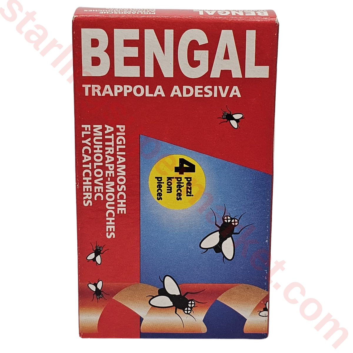 BENGAL YAPISKANLI SINEK YAKALAYICI 4 LU