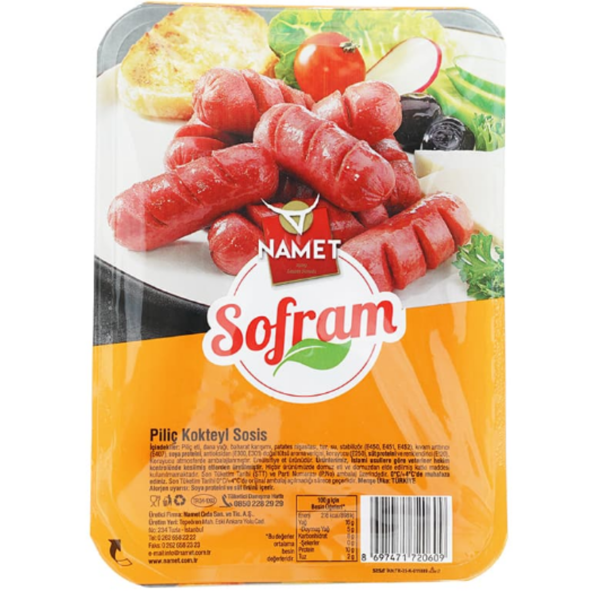 NAMET SOSIS KOKTEYL SOFRAM 250 G