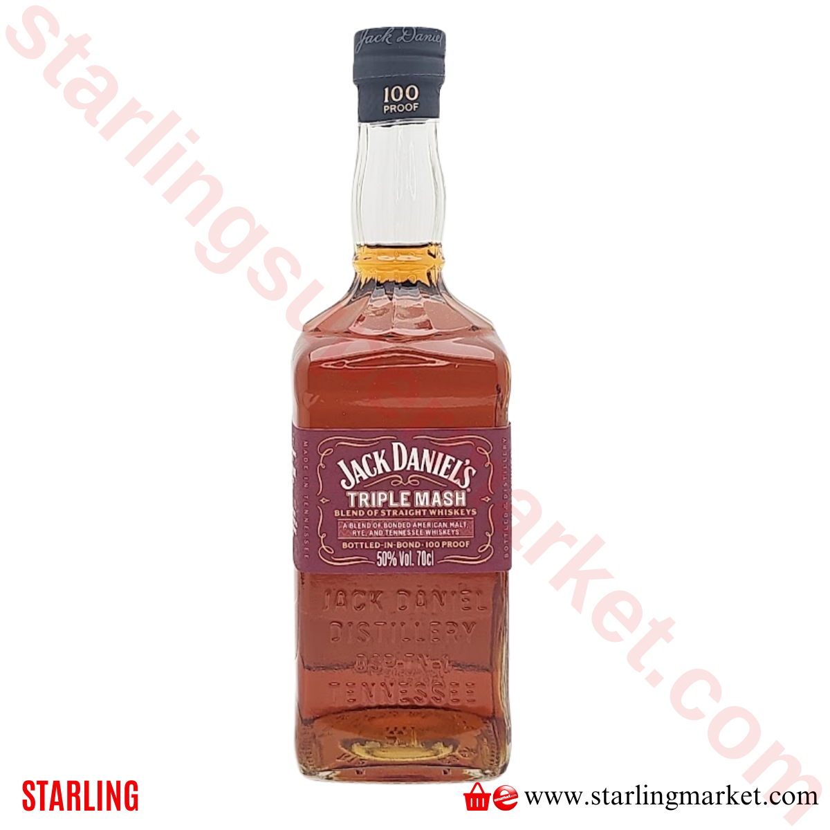 JACK DANIELS WHISKEY BONDED TRIPLE MASH 70 CL