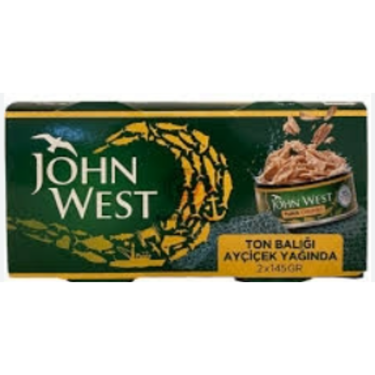 JOHN WEST TUNA CHUNKS IN OIL 2*145 G
