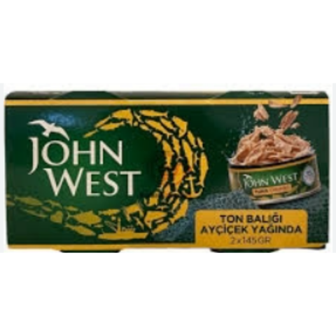 JOHN WEST TUNA CHUNKS IN OIL 2*145 G