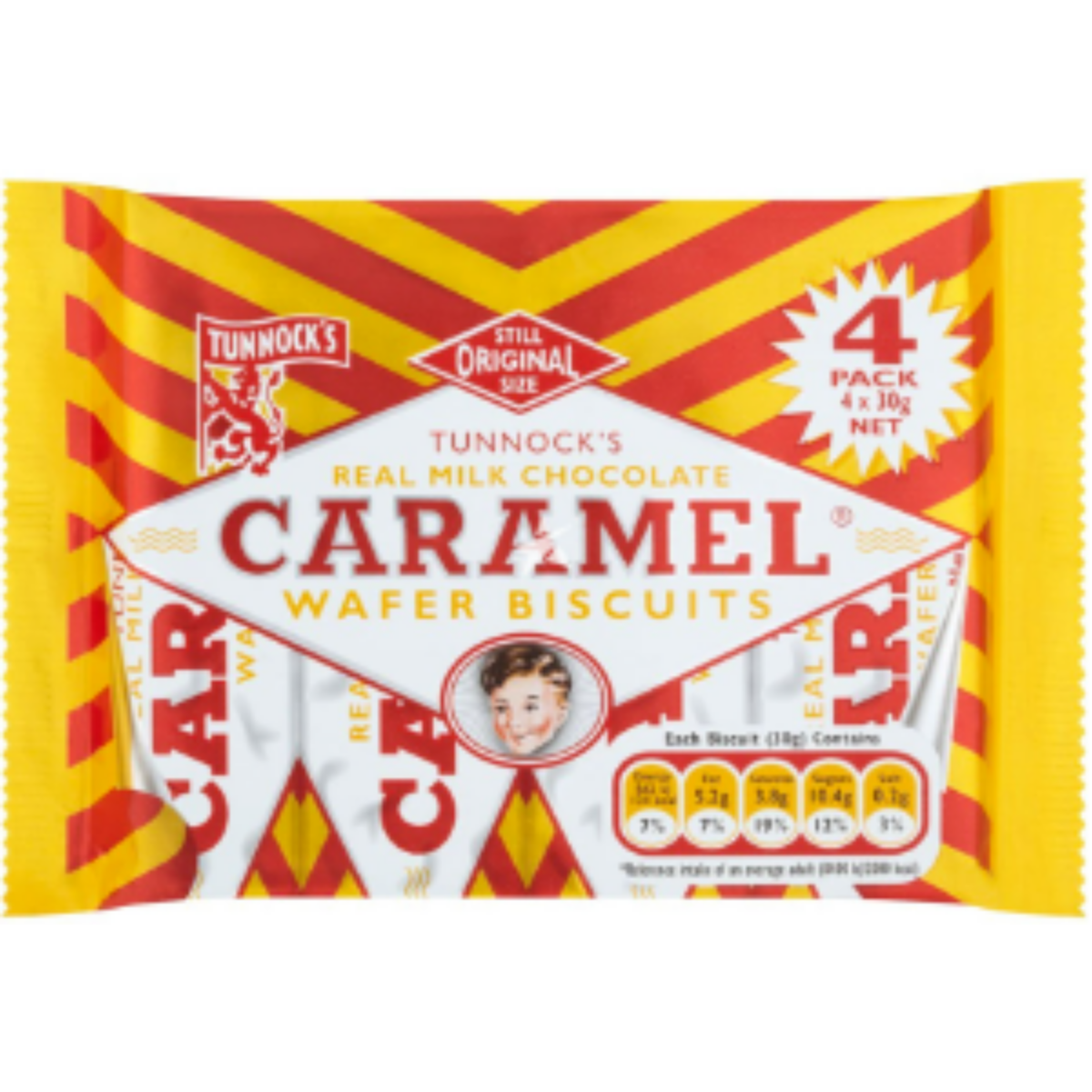 TUNNOCKS CARAMEL WAFER 4*30 G