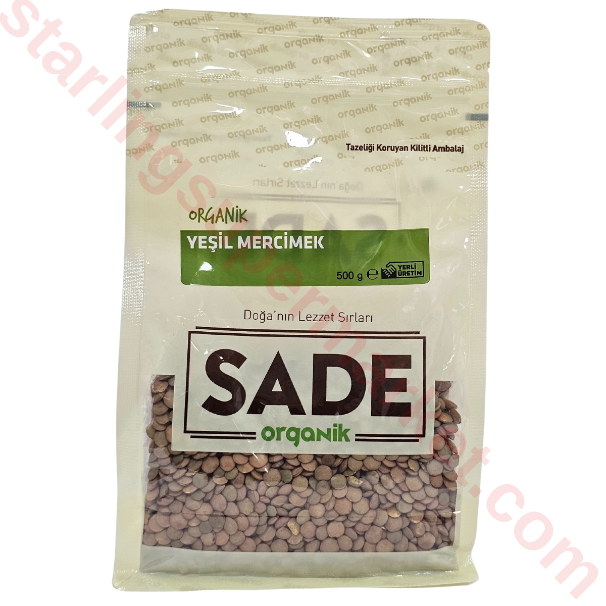 SADE ORGANIK MERCIMEK YESIL 500 G