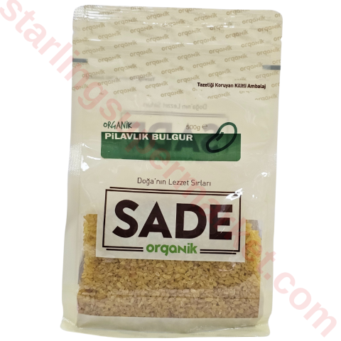 SADE ORGANIK BULGUR PILAVLIK 500 G