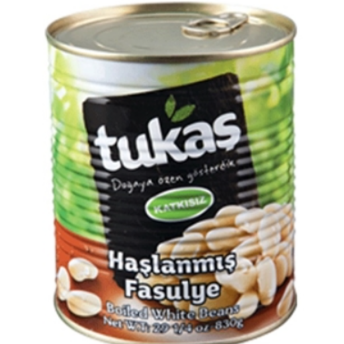 TUKAS HASLANMIS FASULYE TENEKE 800 G