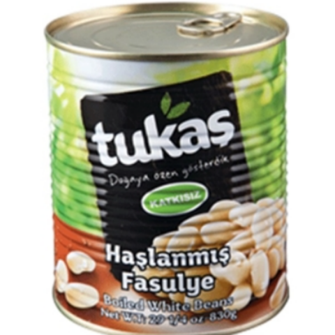 TUKAS HASLANMIS FASULYE TENEKE 800 G